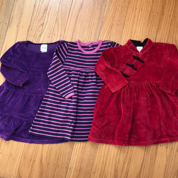 Other - 3 long sleeves thick winter dresses lot